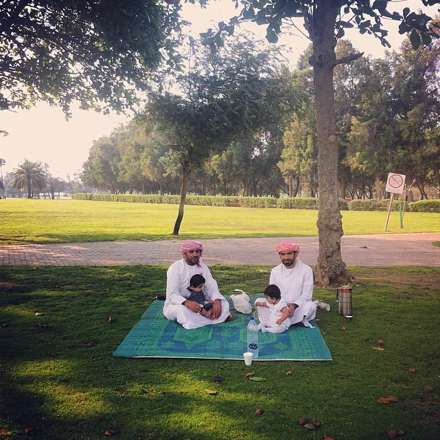 Everyday Middle East_Young Emirati men at Safa park in Dubai_Photo Tamara Abdul Adi