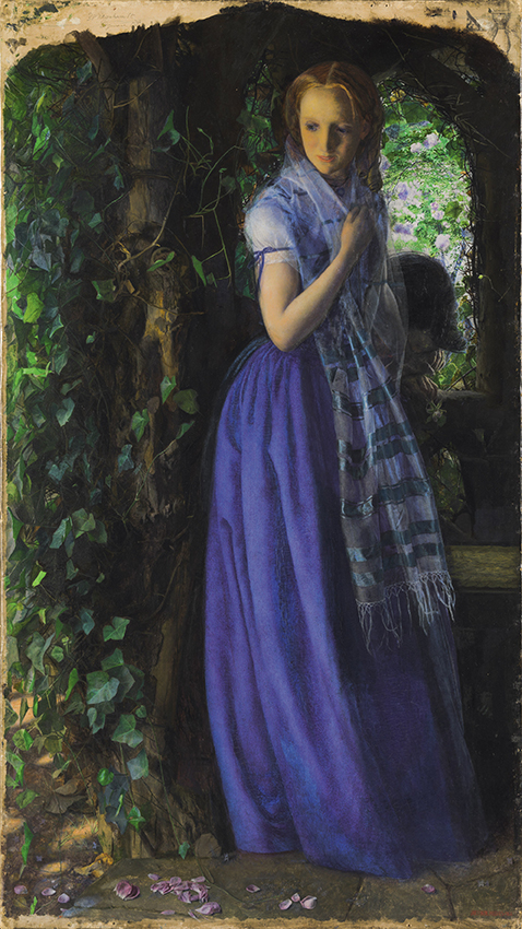 Arthur Hughes (1832-1915) Amore d’aprile, 1855-56 Olio su tela, cm 88,9 x 49,5 Tate: Purchased 1909 ©Tate, London 2019