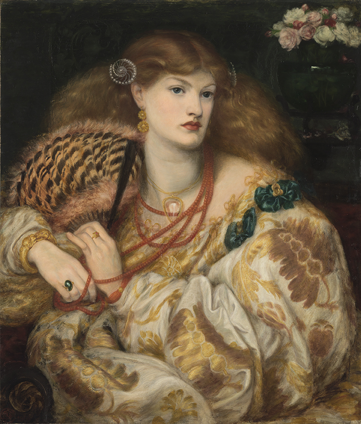 Dante Gabriel Rossetti (1828-1882) Monna Vanna, 1866 Olio su tela, cm 88,9 x 86,4 Tate: Purchased with assistance from Sir Arthur Du Cros Bt and Sir Otto Beit KCMG through the Art Fund 1916 ©Tate, London 2019