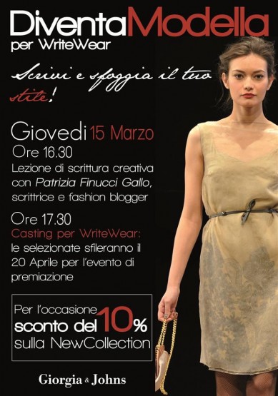 Diventa modella per WriteWear