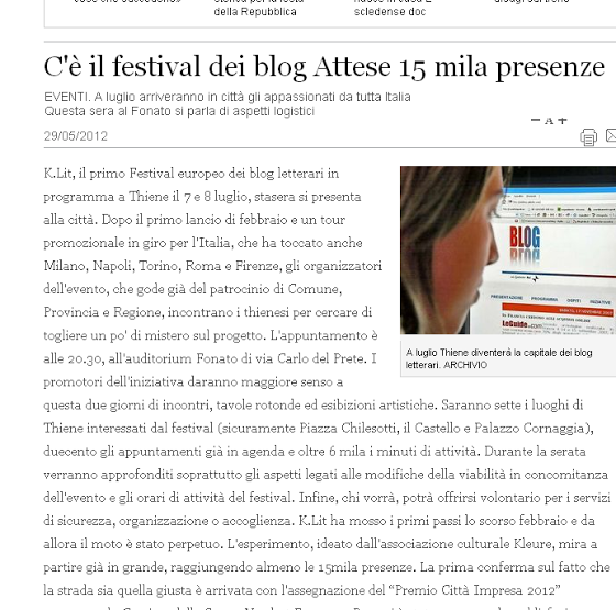 Pfgstyle al Primo Festival dei Blog. Attese 15.000 presenze