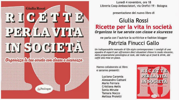 VI PRESENTO IL LIBRO  - RICETTE PER LA VITA IN SOCIETA'