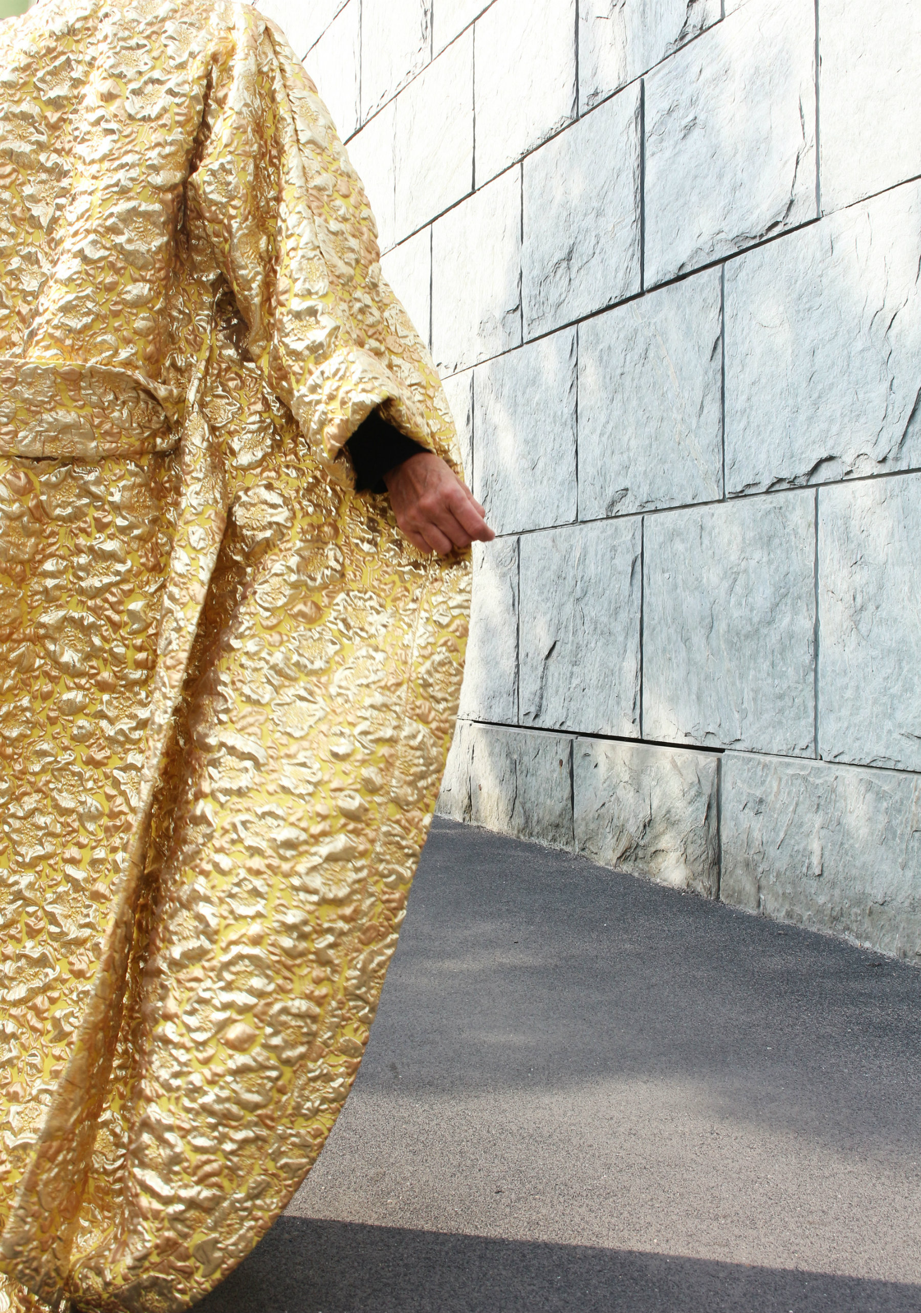 oro e kimono bkib alla sfilata di etro