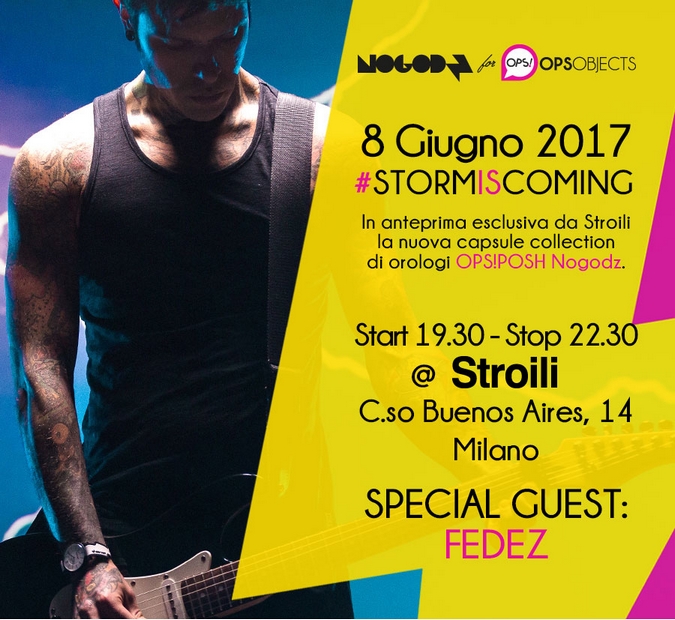 Fedez lancia la nuova capsule di orologi NoGodz for Opsobjects