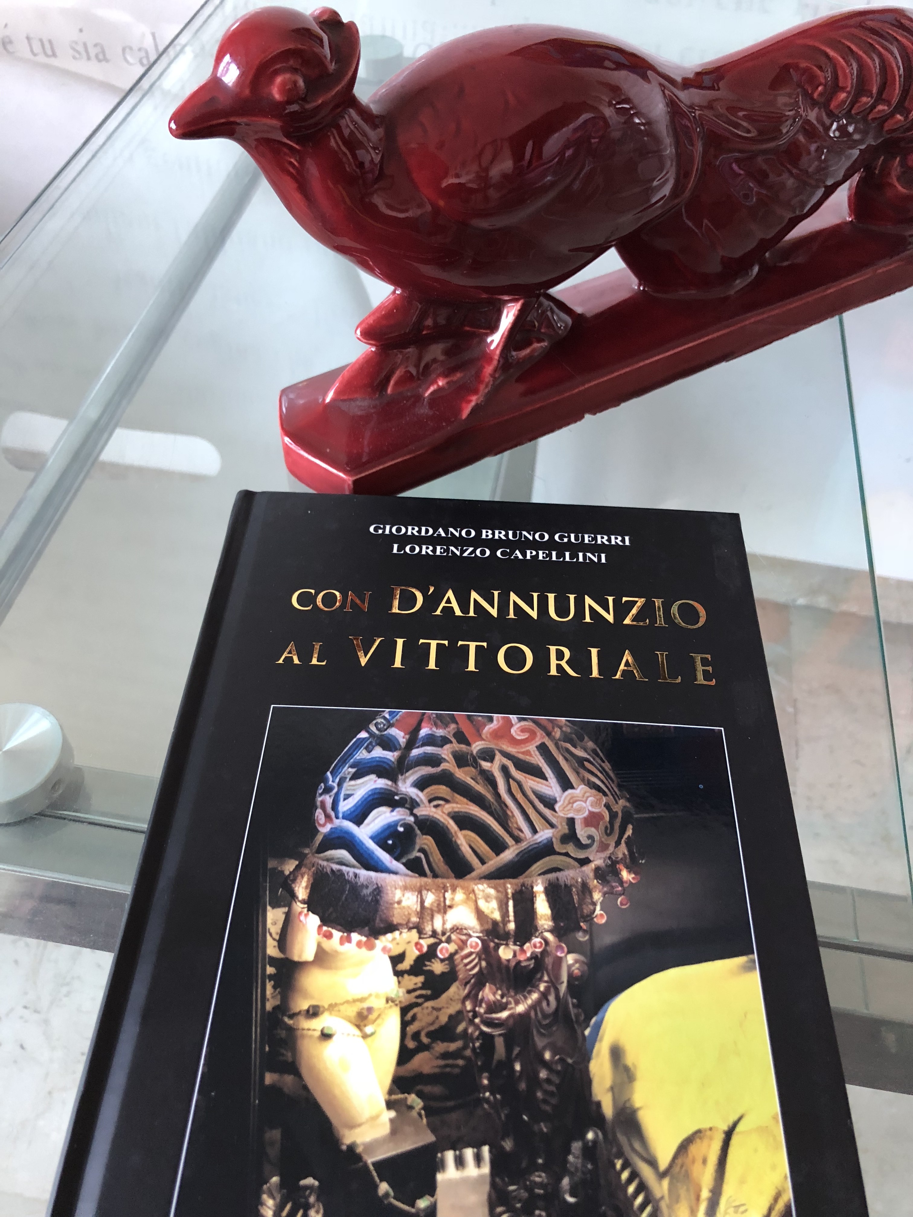Con D'Annunzio al Vittoriale il libro edito da Minerva e regalato dal salotto di  pfgstyle 