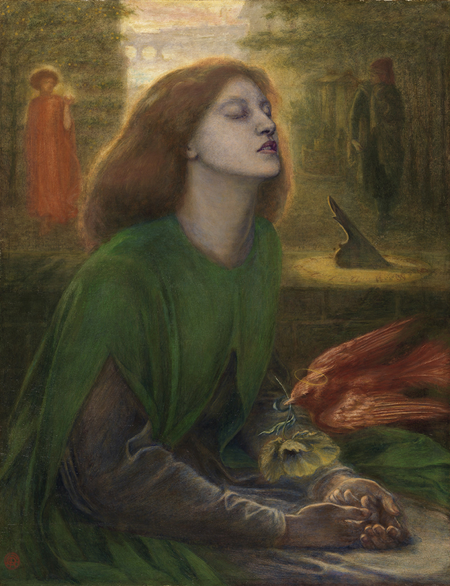 Dante Gabriel Rossetti (1828-1882) Beata Beatrix, ca. 1864-70 Olio su tela, cm 86,4 x 66 Tate: Presented by Georgiana, Baroness Mount- Temple in memory of her husband, Francis, Baron Mount-Temple 1889 ©Tate, London 2019