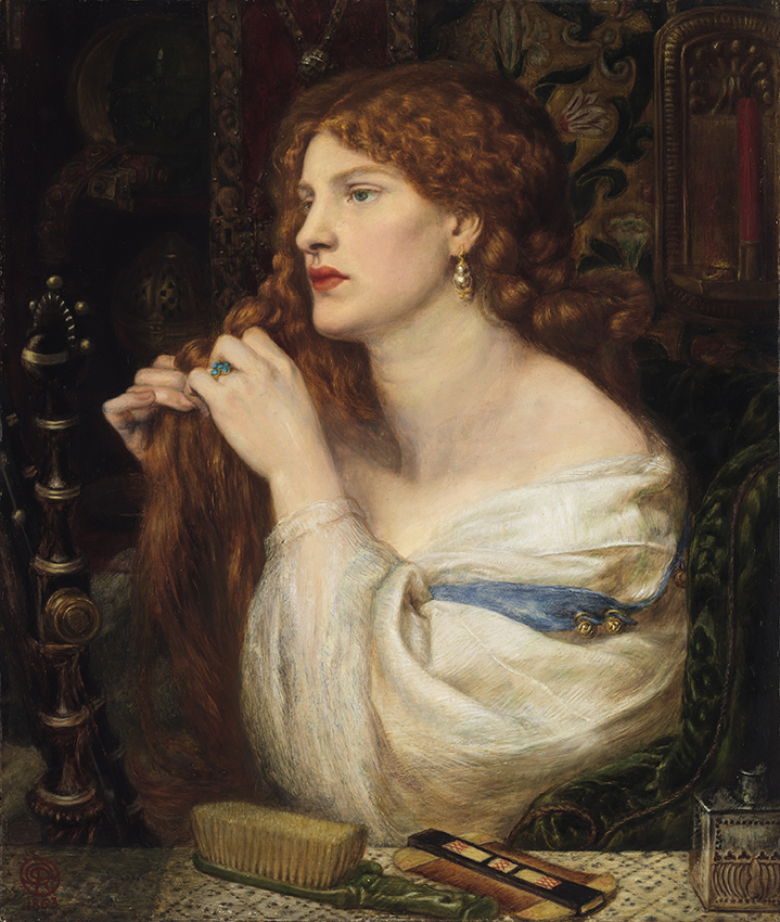 Dante Gabriel Rossetti (1828-1882) Aurelia (L’amante di Fazio), 1863-73 Olio su tavola di mogano, cm 43,2 x 36,8 Tate: Purchased with assistance from Sir Arthur Du Cros Bt and Sir Otto Beit KCMG through the Art Fund 1916 ©Tate, London 2019