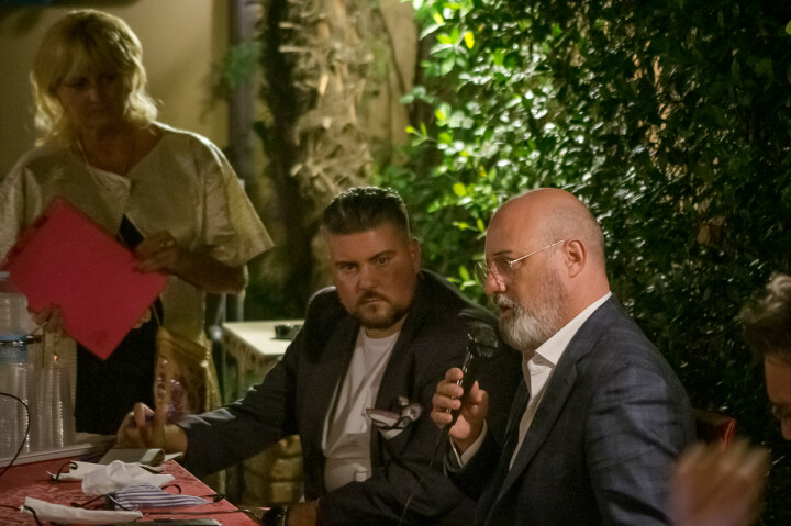 STEFANO BONACCINI PRESIDENTE DELLA REGIONE EMILIA-ROMAGNA OSPITE AL SALOTTO DI PATRIZIA FINUCCI GALLO